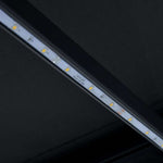 Manual Retractable Awning with LED 350x250 cm Anthracite 3051244