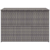 Garden Storage Box Grey 150x100x100 cm Poly Rattan 46467
