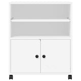 Printer Stand with Wheels White 60x48x74 cm 840632