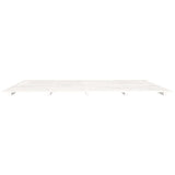 Bed Frame without Mattress White 200x200 cm Solid Wood Pine 824559