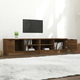 TV Cabinets 2 pcs Brown Oak 80x35x36.5 cm Engineered Wood 817122