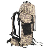 ZNTS Hiking Backpack Camel Brown Camouflage 60 L Oxford Fabric 4009964