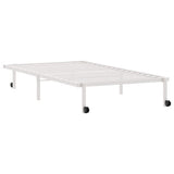 Bed Frame without Mattress Foldable White 100x200 cm Steel 4103969