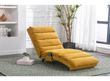 GOMYWAY Fabric Relaxation Chaise Lounge Chair, Full Body Support Fixed Recliner Sofa with Gentle W2678P389545