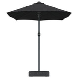 Garden Parasol Black 385 x 209 x 244 cm Polyester and Steel 42003281