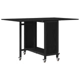 Folding Dining Table with Castors 130 x 80 x 76.5 cm 8006043