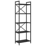 Bookshelf Black Oak 56 x 34 x 171 cm Engineered Wood 883862