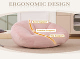 GOMYWAY Bean Bag Chair, Shell-Shaped Bean Bag Couch for Adults, Giant Bean Sofa with High-Rebound W2678P385466