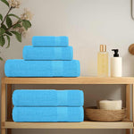 Towels 10 pcs Turquoise 100x200 cm 360 gsm 100% Cotton 136988