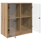 Side Cabinet Artisan Oak 68 x 37 x 75.5 cm Engineered Wood 886247