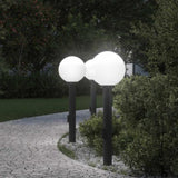Bollard Lights with Outlet 3 pcs 80 cm Black IP44 4006120