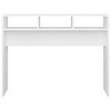 808305 Console Table White 105x30x80 cm Engineered Wood