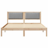 Bed Frame with Upholstered Headboard Light Grey 150 x 200 cm 878249