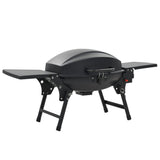 Portable Gas BBQ Grill with Cooking Zone Black 44276