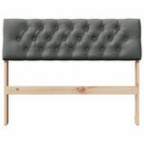 Upholstered Headboard Dark Grey 100 cm Solid Pine Wood 879190