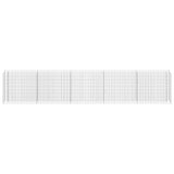 145647 Gabion Raised Bed Galvanised Steel 450x30x90 cm