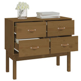 Console Cabinet Honey Brown 90x40x78 cm Solid Wood Pine 821742