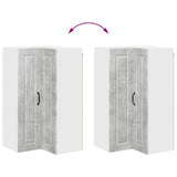 Wall Corner Cabinet PORTO Concrete Grey 57 x 57 x 100 cm 885518