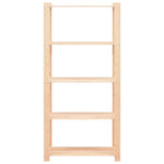 5-Tier Storage Racks 10 pcs 80x38x170 cm Solid Pinewood 250 kg 3051116