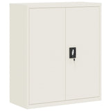 File Cabinet White 90x40x145 cm Steel 3188312