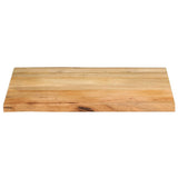 Table Top 70x60x3.8 cm Live Edge Solid Wood Mango 370739