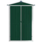 Garden Shed Green 116x45x175 cm Galvanised Steel 46301