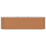 Garden Raised Bed Brown 320 x 80 x 81 cm Steel 42011326