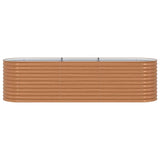Garden Raised Bed Brown 320 x 80 x 81 cm Steel 42011326