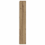Headboard Cabinet with LED Artisan Oak 140 x 16.5 x 103.5 cm 8006540
