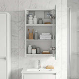 Bathroom Mirror Cabinet White 30 x 10.5 x 50 cm Engineered wood 889007