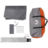 Camping Tarp Grey and Orange 430x380x210 cm Waterproof 94684