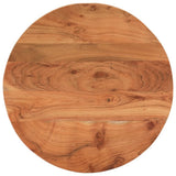 Table Top 50x2.5 cm Round Solid Wood Acacia 370048