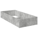 Bed Surround for Adjustable Bed Base Concrete Grey 70 x 200 cm 8021810