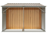 Garden Shed Light Brown 277x192.5x179 cm Galvanised Steel 3188298