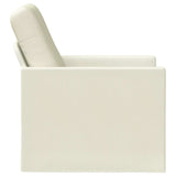 Armchair Cream 70 x 81 x 82 cm Corduroy Fabric 42041036