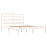 Bed Frame without Mattress White Solid Wood Pine Small Double 3103619