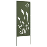 Garden Privacy Screen Olive green 50 x 140 cm Cold-rolled steel 876276