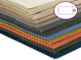 Cushion Cover 6 pcs ALMELO Light Grey 70 x 70 cm Corduroy 915590