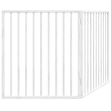 Dog Gate Foldable 2 Panels White 160 cm Poplar Wood 352186