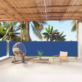 Retractable Side Awning Blue 140x1000 cm 318028
