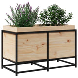 ZNTS Garden Planter 80x40x50 cm Solid Wood Pine 847028