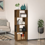 Book Cabinet/Room Divider Honey Brown 51x25x132 cm Solid Wood Pine 814042