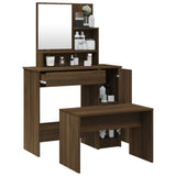 Dressing Table Set Brown Oak 86.5x35x136 cm 3114154