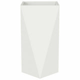 Planter 2 pcs White 40 x 40 x 75 cm Steel 883783