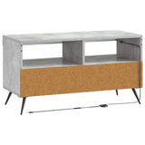 LED TV Cabinet Concrete Grey Engineered Wood 897658