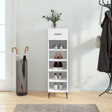 Shoe Cabinet White 30x35x105 cm Engineered Wood 829692