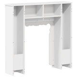 Fireplace Surround High Gloss White 93 x 20 x 89 cm 8006628