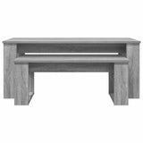 Coffee Table Set 2 pcs Grey Sonoma Engineered Wood 8000137