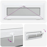Basement Window RISOR 110x40 cm Tilt 3 Glazing Anthracite 4108467