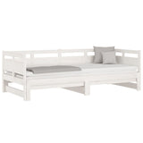 Pull-out Day Bed without Mattress White 2x cm 820318